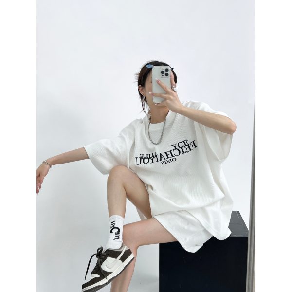 Oversized Turtleneck and Shorts Set - Image 9