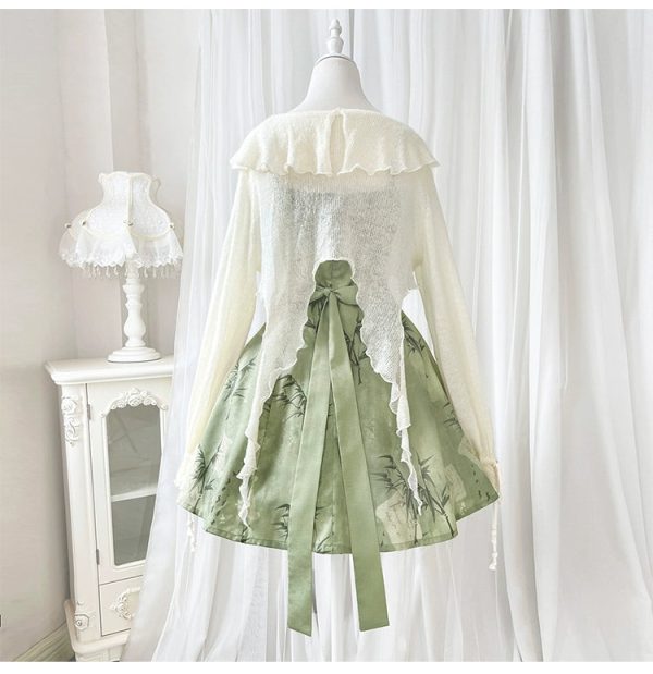 【Whisper of Bamboo】 Sweet Hanfu-Inspired Dress – Modern Chinese Style with Camisole Design - Image 18