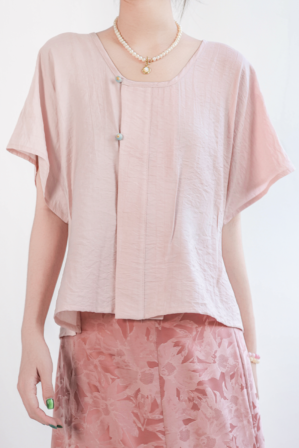 [Seventy-two soot] Green glaze dyed short-sleeved version, Tang Beizi Hanfu broken skirt, spring and summer women's daily commute - Image 16