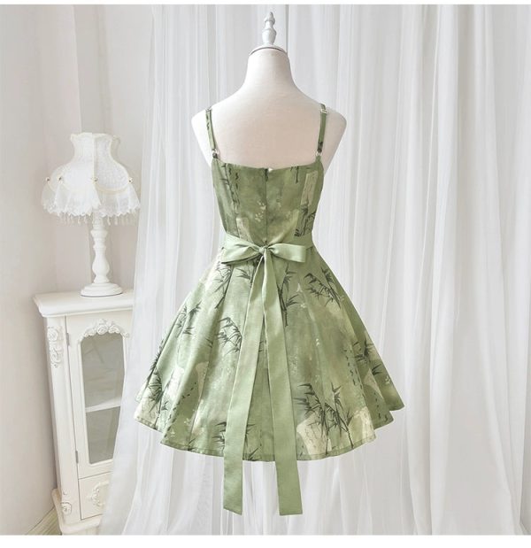 【Whisper of Bamboo】 Sweet Hanfu-Inspired Dress – Modern Chinese Style with Camisole Design - Image 20