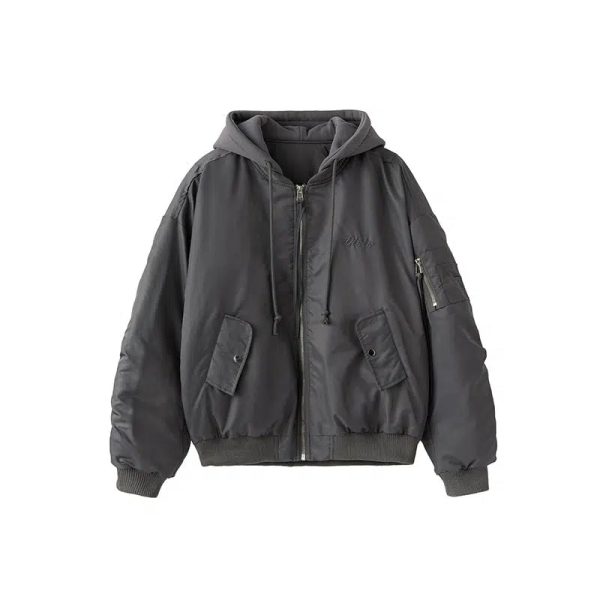 Oversized Hooded Puffer Coat - Image 8
