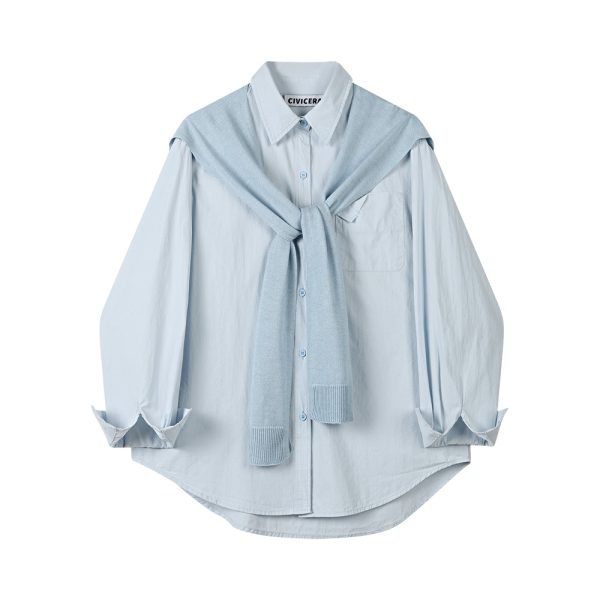 Korean Style Casual Long-Sleeve Shirt - Image 3